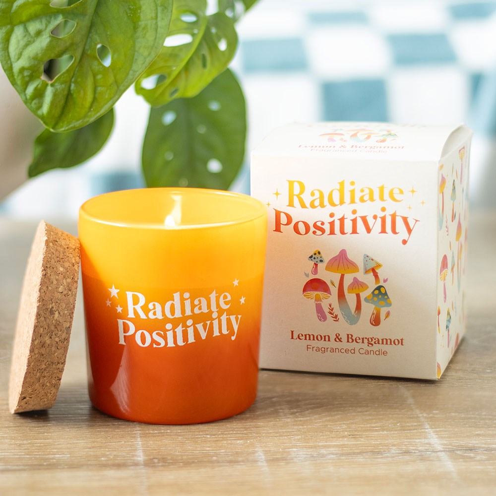 Lemon & Bergamot Scented Candle – Radiate Positivity 350g