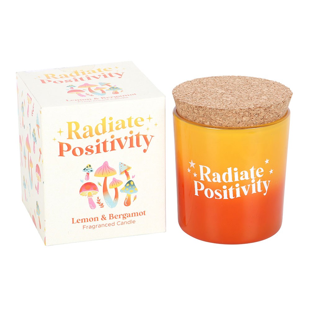 Lemon & Bergamot Scented Candle – Radiate Positivity 350g