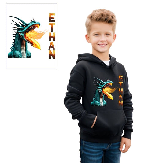 Personalised Boys Dragon Sweatshirt