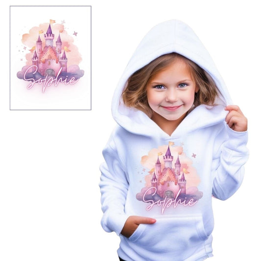 Personalised Girls Princess Castle Sweatshirt