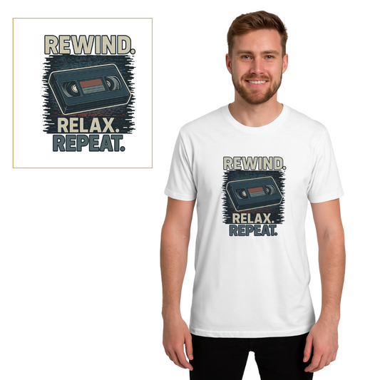 Rewind, Relax and Repeat T-shirt