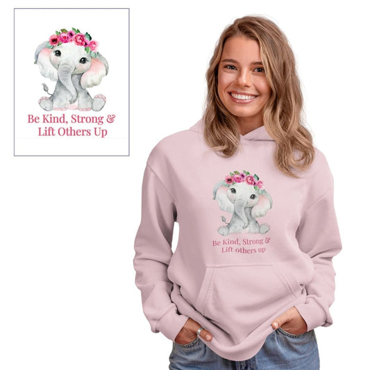 'Be Kind' Inspirational Elephant Sweatshirt