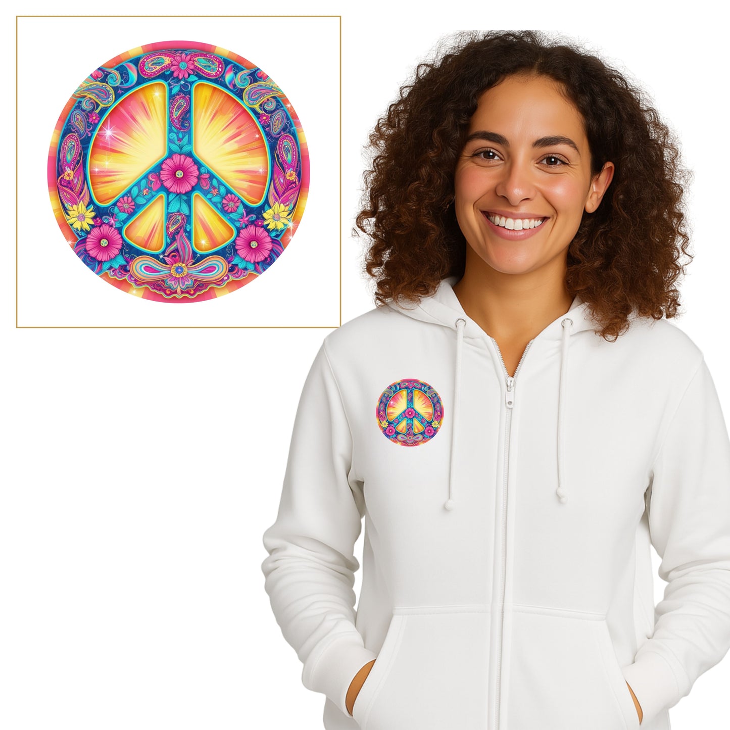 Spread the Peace Zip Up